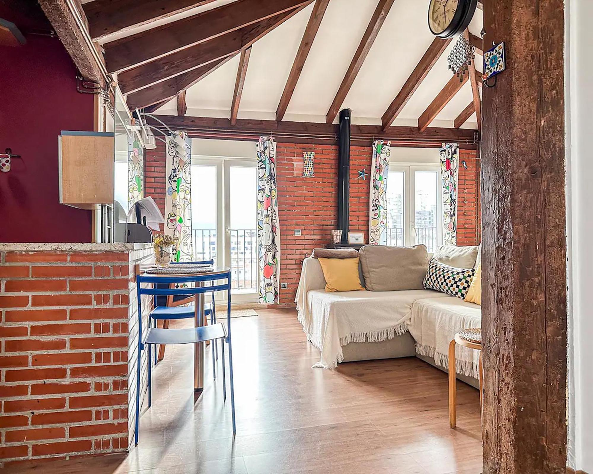 Ferienwohnung Acogedor Loft Con Vistas A La Ciudad Santander Exterior foto